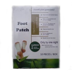 Foot Patch пластыри на стопы для выведения токсинов и шлаков, коробка 10 пластырей. Цена за 1 коробку